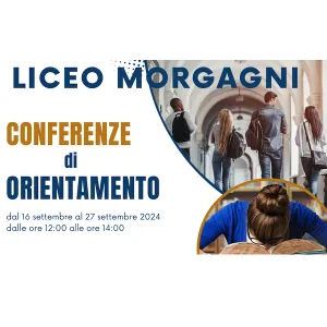 Locandina didattica orientativa: conferenze di orientamento